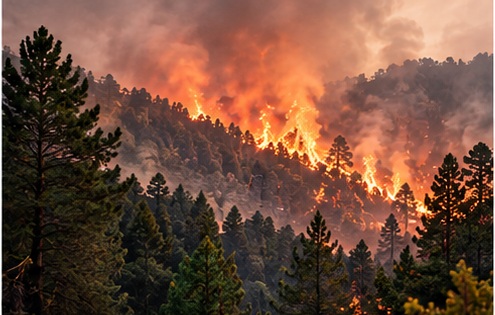 Hercules 100 en mission de lutte contre les incendies